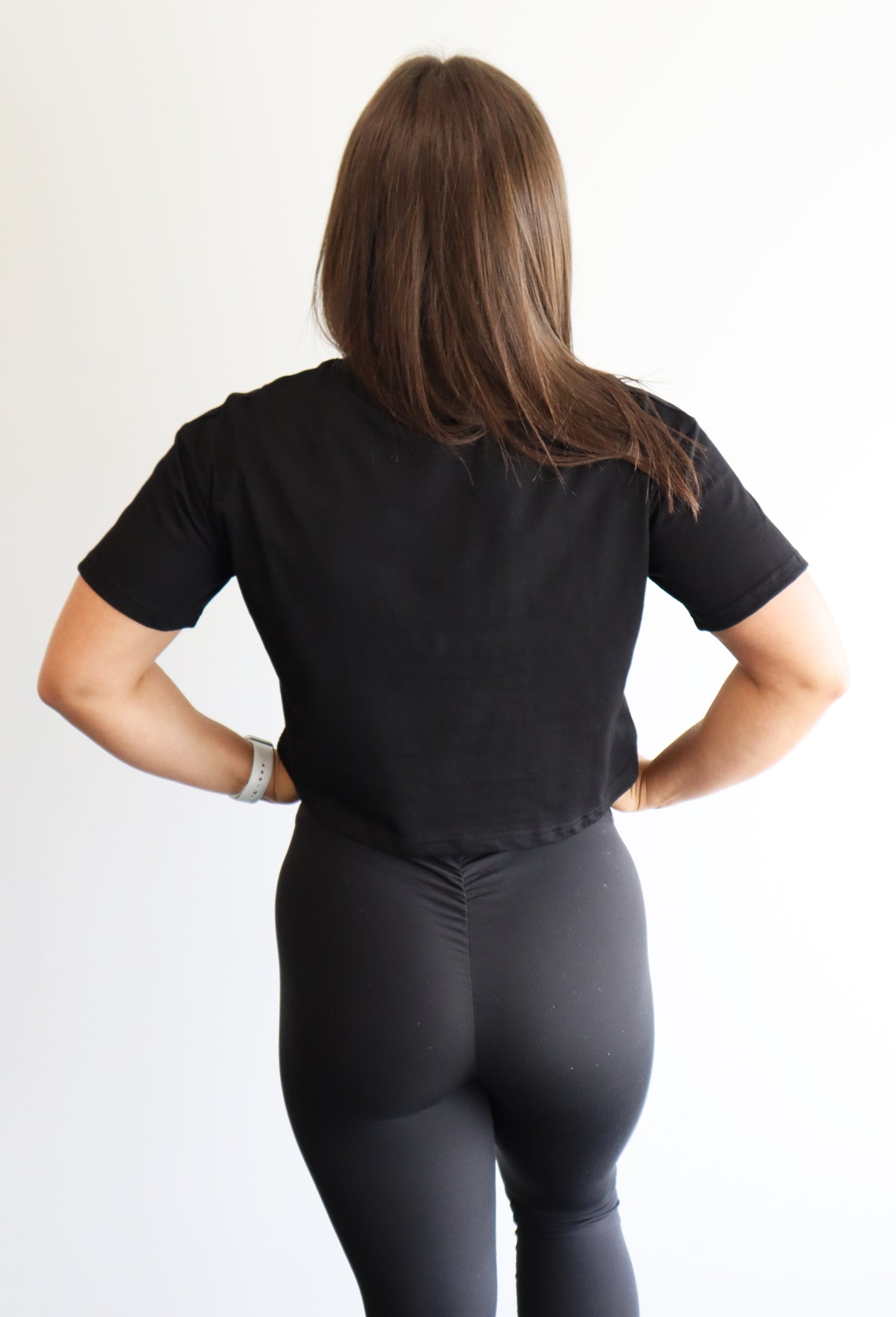 Black Cropped T-Shirt