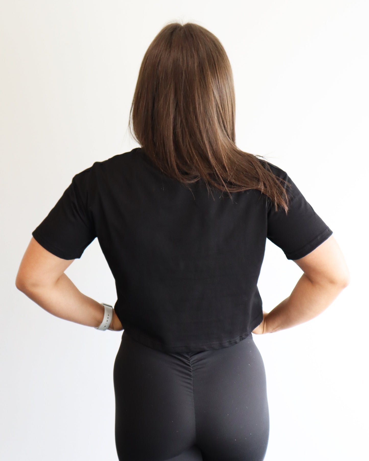 Black Cropped T-Shirt
