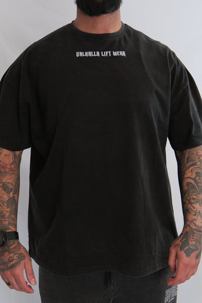 Black Oversize Acid Wash T-Shirt