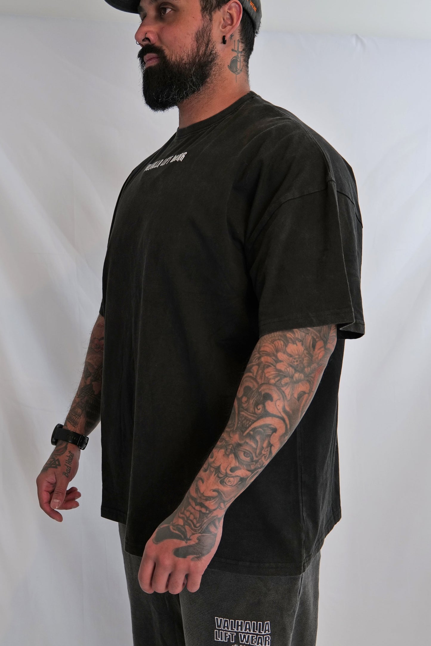 Black Oversize Acid Wash T-Shirt