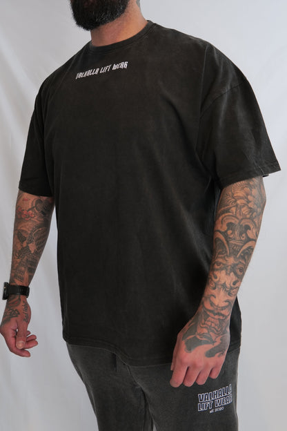 Black Oversize Acid Wash T-Shirt