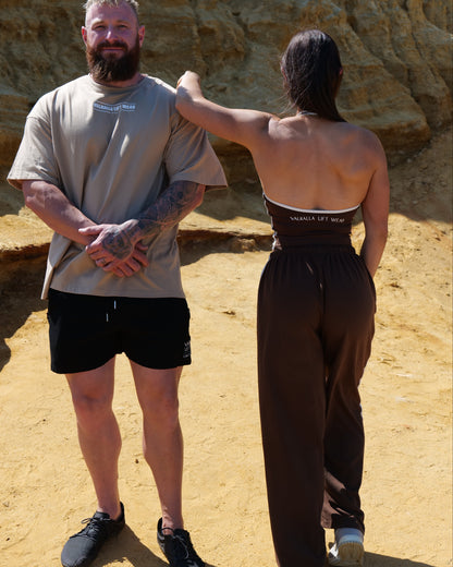 Brown Cloud Wide Leg Pants