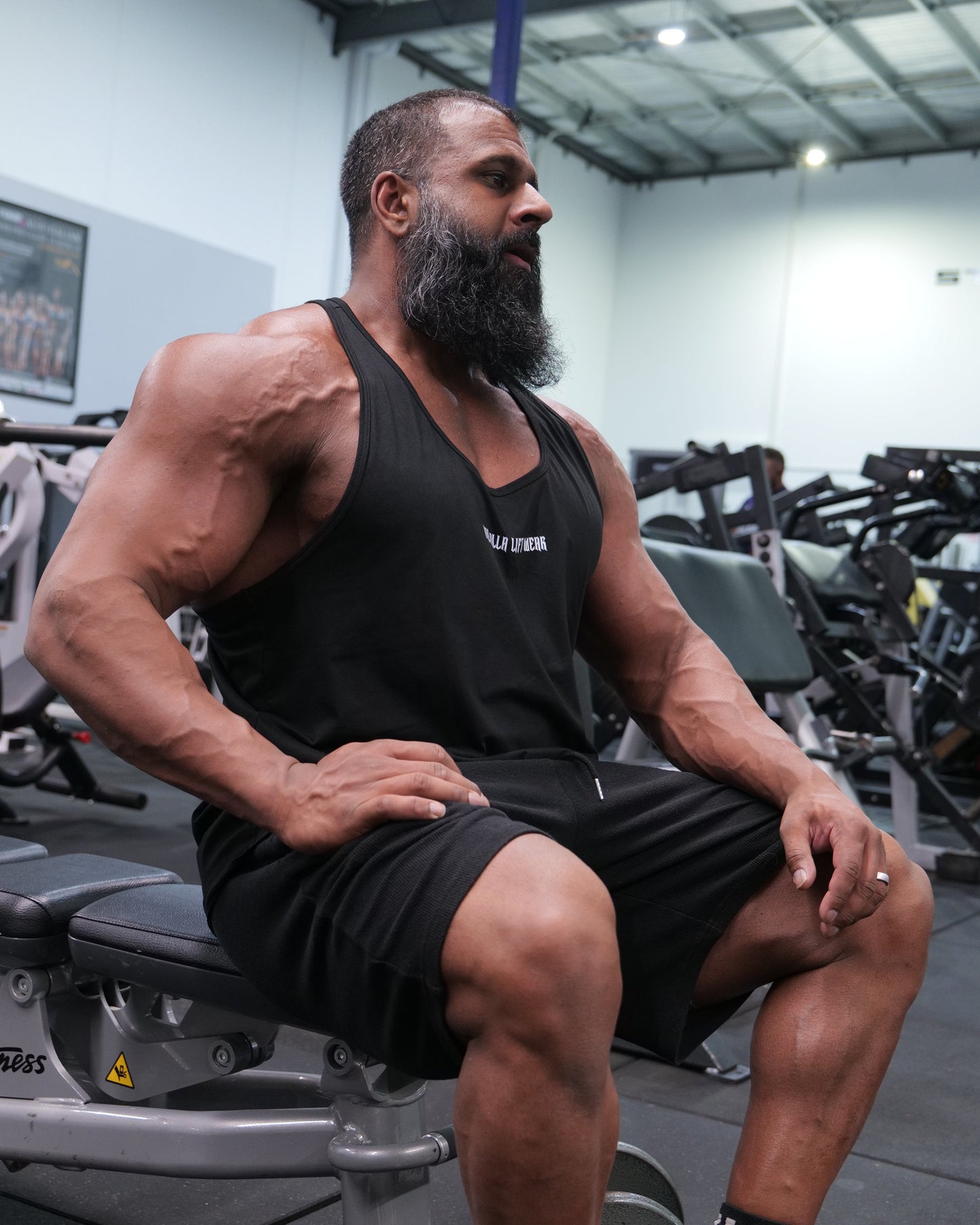 Black Y-Back Singlet