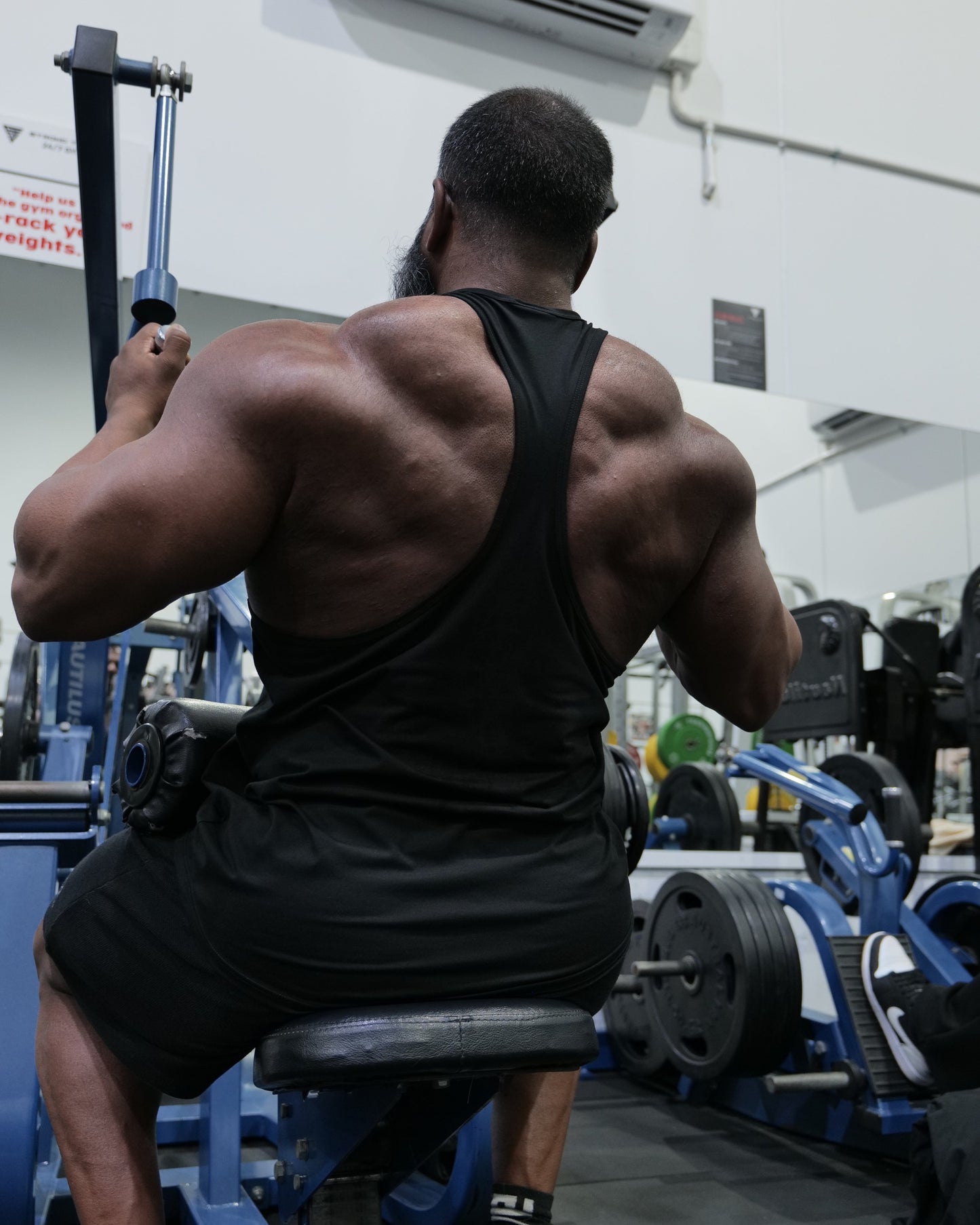 Black Y-Back Singlet