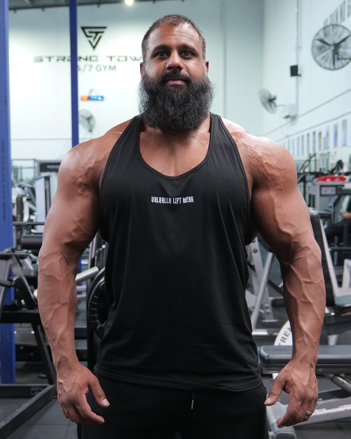 Black Y-Back Singlet