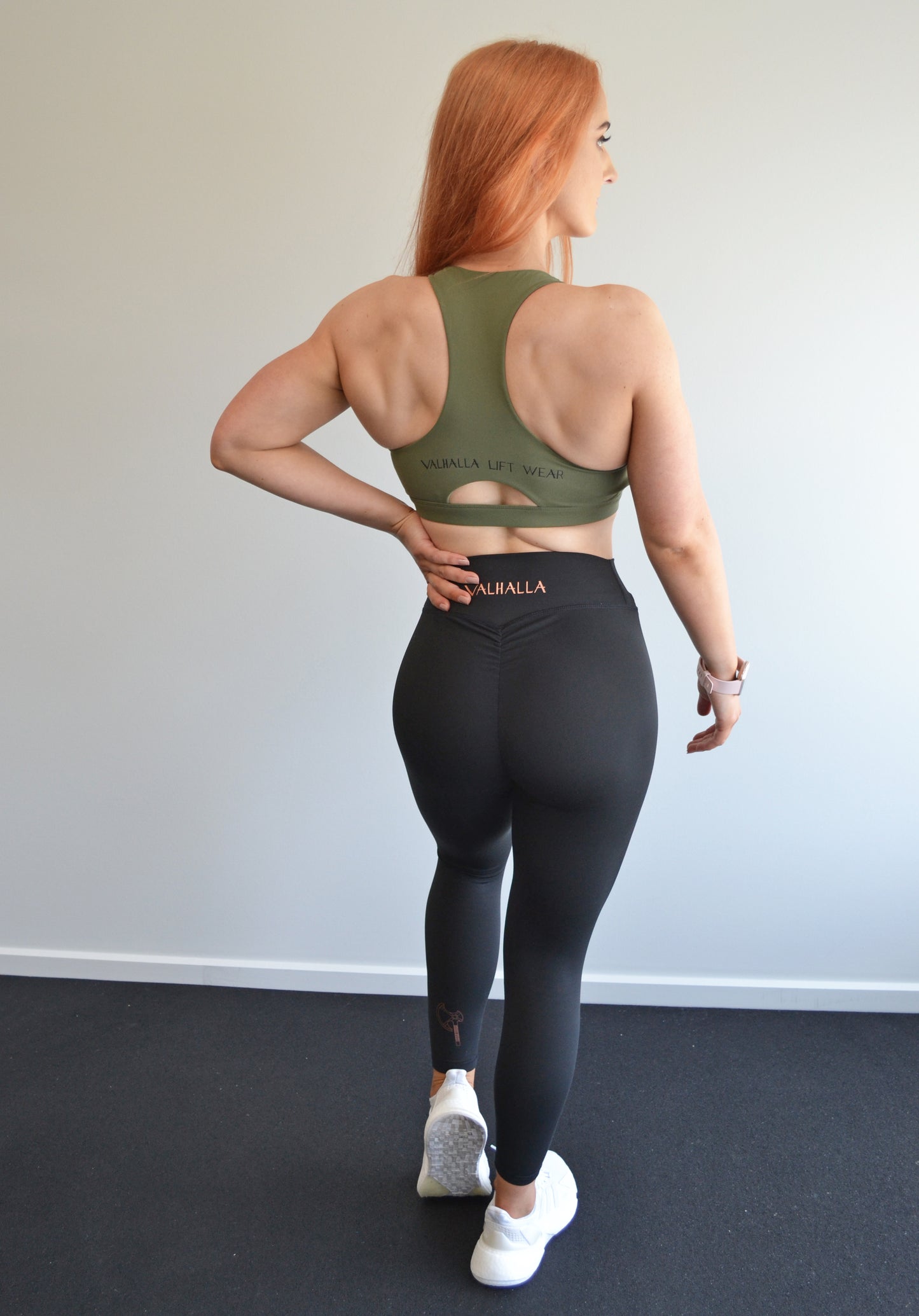 Khaki Twist Sports Bra