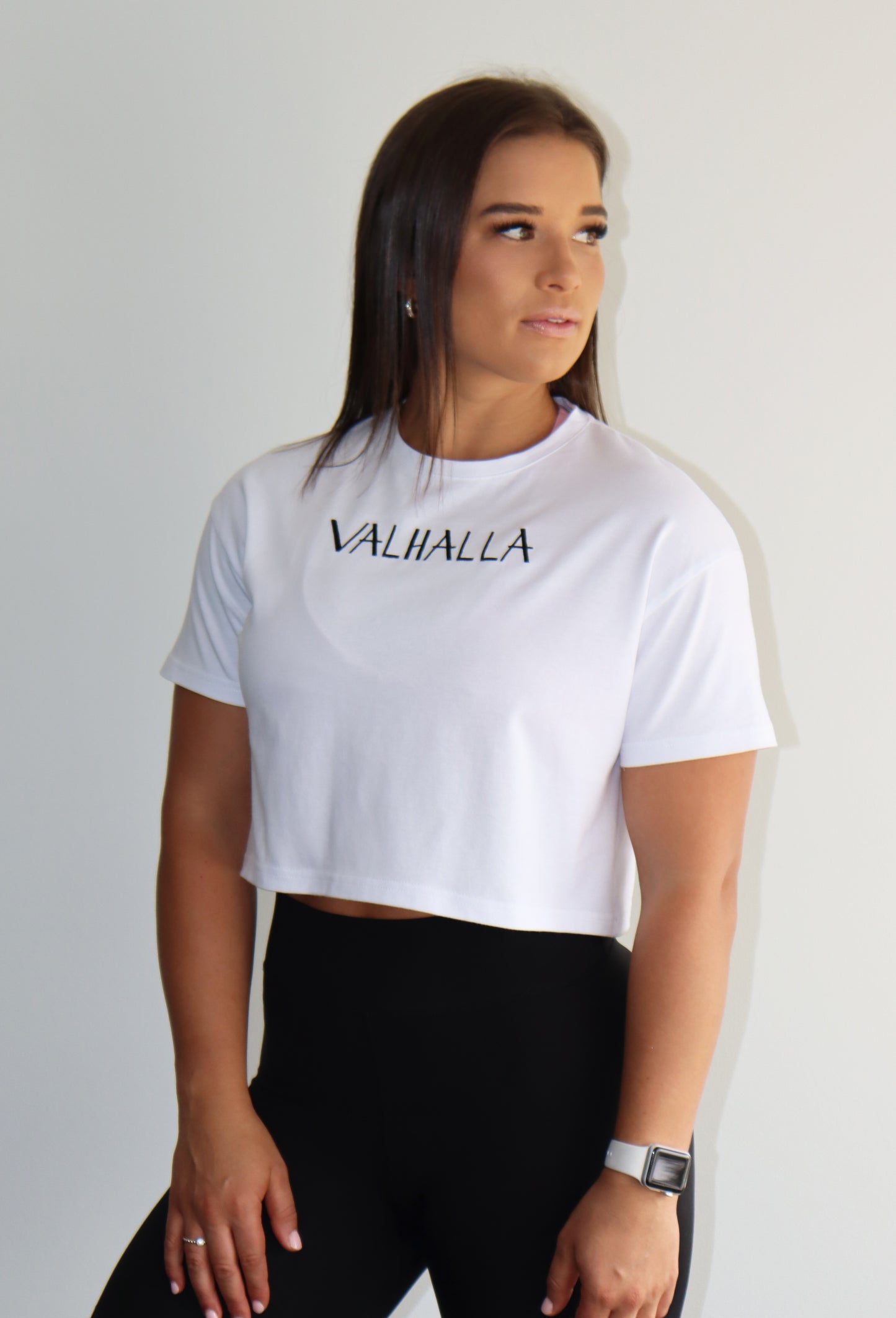 White Cropped T-Shirt